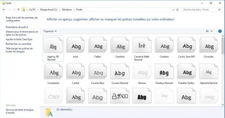 Comment installer et gérer les polices de caractères sous Windows 10